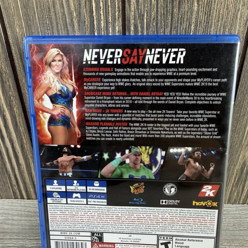 WWE 2K19 Complete In Box Tested And Working (PlayStation 4, 2018)